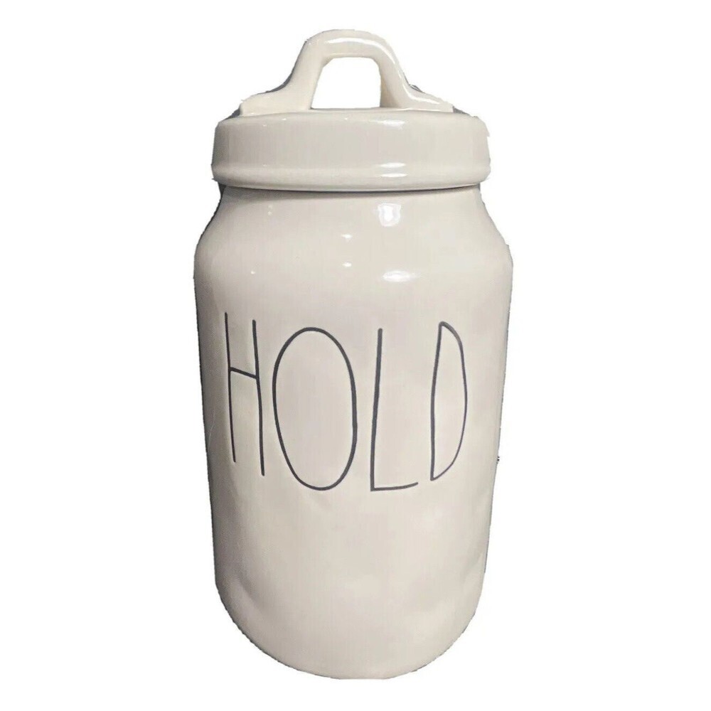 RAE DUNN Artisan Collection HOLD Canister W/ Lid
